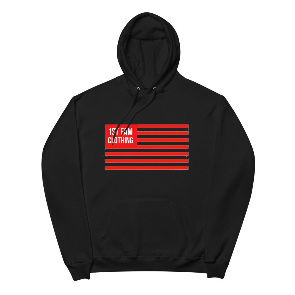 1ST FAM CLOTHING RED FLAG Unisex fleece hoodie